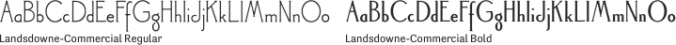 Landsdowne-Commercial Font Preview