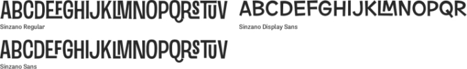 Sinzano Font Preview