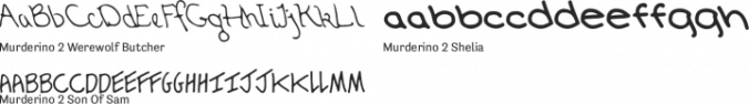 Murderino 2 Font Preview