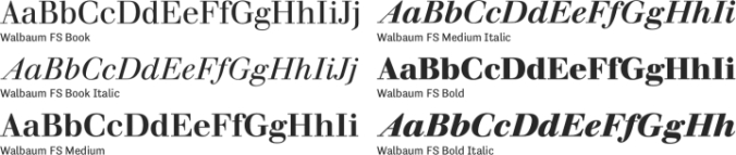 Walbaum FS Font Preview