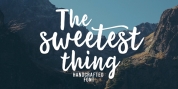 The Sweetest Thing font download