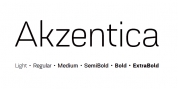 Akzentica 4F font download