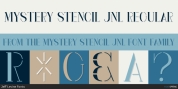 Mystery Stencil JNL font download