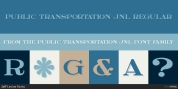 Public Transportation JNL font download