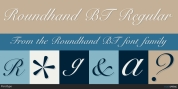 Roundhand BT font download