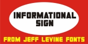 Informational Sign JNL font download