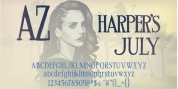 AZ Harpers July font download
