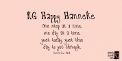 KG Happy Hanneke font download