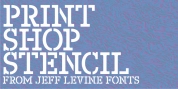 Print Shop Stencil JNL font download