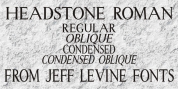 Headstone Roman JNL font download