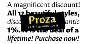 Proza font download
