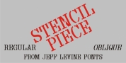 Stencil Piece JNL font download