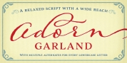 Adorn Garland font download