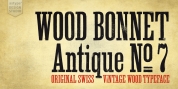 Wood Bonnet Antique No7 font download