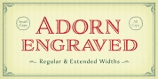 Adorn Engraved Expanded font download