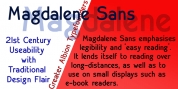 Magdalene Sans font download