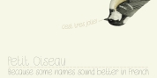 Petit Oiseau font download