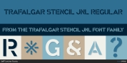 Trafalgar Stencil JNL font download