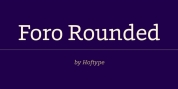 Foro Rounded font download