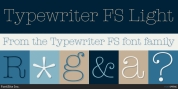 Typewriter FS font download