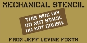 Mechanical Stencil JNL font download