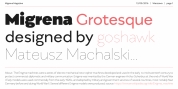 Migrena Grotesque font download