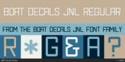 Boat Decals JNL font download