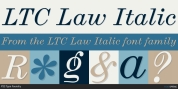 LTC Law Italic font download