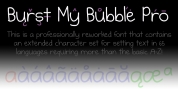 Burst My Bubble Pro font download