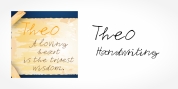 Theo Handwriting font download