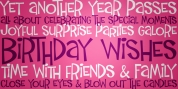 Birthday Wish PB font download