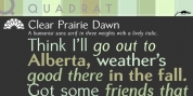 Clear Prairie Dawn font download
