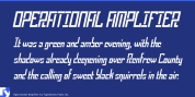 Operational Amplifier font download