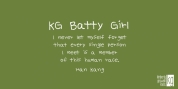 KG Batty Girl font download