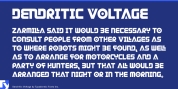 Dendritic Voltage font download