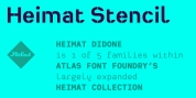 Heimat Stencil font download