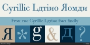 Cyrillic Latino font download