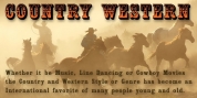 Country Western font download