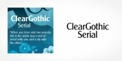 Clear Gothic Serial font download