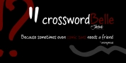 Crossword Belle font download