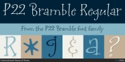 P22 Bramble font download