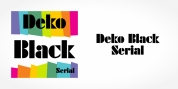 Deko Black Serial font download