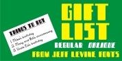 Gift List JNL font download