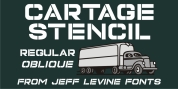 Cartage Stencil JNL font download