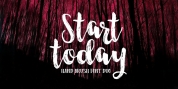 Start Today Brush Font Duo font download