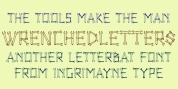 WrenchedLetters font download