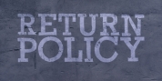 Return Policy font download