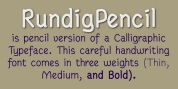 RundigPencil font download