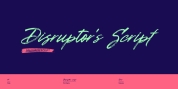 Disruptor's Script font download