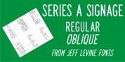 Series A Signage JNL font download